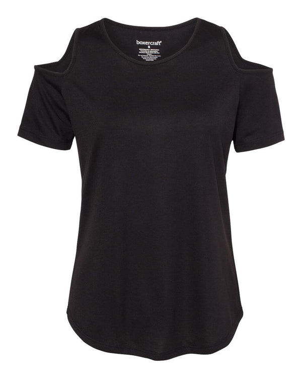 Women's Cold Shoulder T-Shirt (T32) - Bottlecap Design