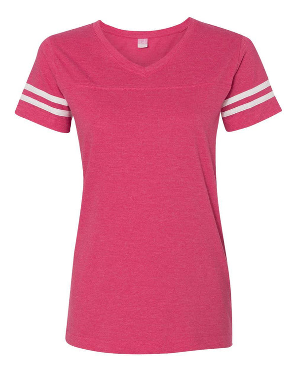 Women's Jersey Football Tee (3537) - Beer Label Design